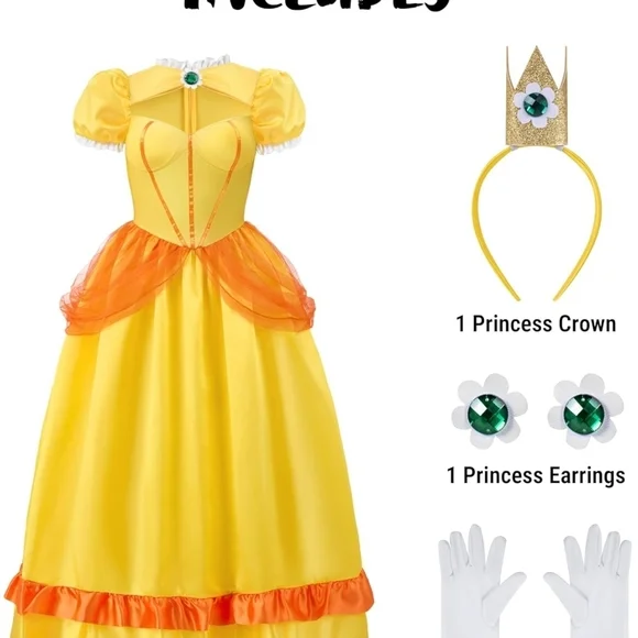 Princess DAISYCostume for Women - Picture 1 of 10